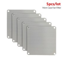 컴퓨터 먼지 필터 스폰지 테이프 필터망 그물 투명 매쉬 5pcs 80mm 90mm 120mm 140mm pvc 팬 먼지 필터 블랙 화이트 pc 방진 케이스 cuttable 메쉬, 140mm 흰색