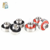 액슬 슬라롬 블레이드 인라인 스케이트 608 베어링 스쿠터 롤러용 ABEC11 통합 스페이서 608 2RS 로트당 2 개 10 개, Black+2PCS