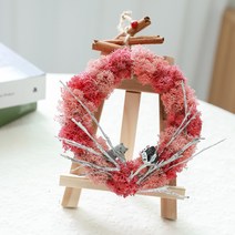 스칸디아모스 시나몬 천연모기기피제 실내공기정화식물 만들기 diy, 스칸디아모스 리스만들기, 핑크