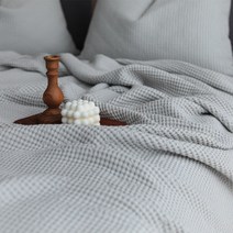 모달와플 홑이불 사계절이불 여름이불 쇼파커버 SS/Q/K -13color, 베이비 홑이불(XS) 단품, 그레이