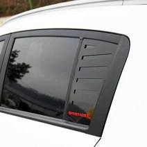 스포티지R 튜닝 카본스타일 C필러 스포츠플레이트몰딩, 타공스포티지R, 레드