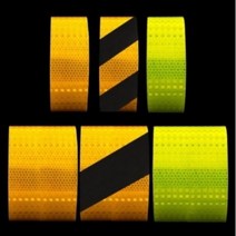 스티커 판 띠 야광 위험 안전 반사 테이프, 황색(50mmX1M)