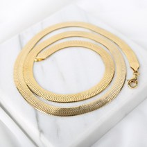 제이엠코 볼드 뱀줄목걸이 6mm 골드 스네이크 체인 은목걸이