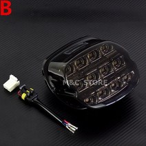 할리 다이나 팻 보이 FLSTF 야간 열차 FXSTB SOFTAIL SPORTSTER ROAD KING 일렉트라 글라이드로드 글라이드 용 LED 브레이크 테일 라이트, Brake Tail Light B