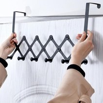 철제 문틈 거치형 공간활용 자바라 옷걸이 도어훅 인테리어용품 다용도 후크