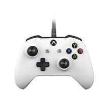 XBOX 360 컨트롤러 엑박 조이스틱 패드 엑박유선패드, 1개, A.엑스박스원스케이블공용-화이트