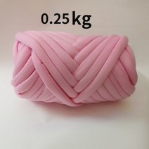망고실 자이언트얀 가방 만들기 손뜨개질 가방뜨기 대형 담요 팔 니트 스피닝 카펫, 0.25kg 핑크