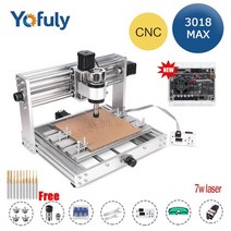 레이저 각인기 마킹cnc 3018 pro max 금속 조각 기계 grbl control, 7w 레이저, 오프라인 없이