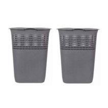 라탄 빨래바구니 60L 2개, 그레이