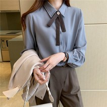 기모 두꺼운 가겨울 블라우스 복 셔츠