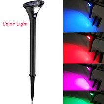 정원등 바닥등 야외 RGB 방수 태양광 지상 램프 모션 센서 장착 LED 조명 잔디 마당 정원 조경용, 한개옵션1, 02 Color Light