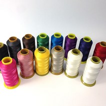 갈색가죽 가죽공예 부자재 본딩사 나일론 폴리에스터 6합사 세서미, 네이비, 1개