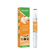 사마귀 제거제 펜 피부 태그 유두 두더지 제거 액체 점 고기 입자 목 편평한 검은 무통 수리, [01] 3ml X 1pcs