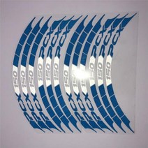 pcx 튜닝 스티커 휠스티커 12pcs 오토바이 휠 반사 방수 림 줄무늬 3m 데칼 혼다 125 150 125 150에 적합, 푸른