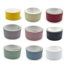 제본테이프 50mm x 10M 택1 컬러 마스킹 커버링 표지 종이 제본라벨 라벨지, 색상, 연보라색