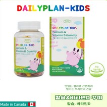 데일리플랜 키즈 칼슘 비타민D 꾸미_마켓몽, 1통(90개입)