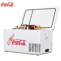 오베리굿 코카콜라 미니냉장고 차량용냉장고 소형 가정용 차량용 야외용 35리터 화이트, 35리터 가정 차량 겸용