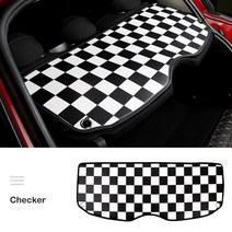 트렁크 매트 토레스 bmw 테슬라 자동차 인테리어 트렁크 창 쿠션 패드 보호 매트 미니 쿠퍼 S 하나 R56 R60, 01 Checker_04 F60