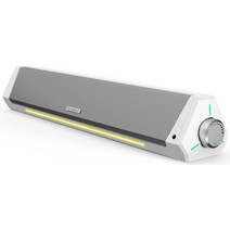 인공지능스피커 ai 인공지능 블루투스 스피커 컴퓨터 스피커 다이나믹 RGB 사운드 바 HiFi 스테레오 블루, 02 화이트.