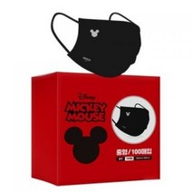 케이제이 미키로고 일회용마스크 중형 블랙 여성용마스크 캐릭터마스크 중형마스크 마스크 중형화이트마스크 여성마스크, 1700매