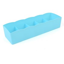 속옷 양말 화장품 칸막이정리함 정리대 다용도 수납케이스 보관함 5칸 일자형, 핑크