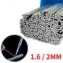 용접봉 10pcs 저온 쉬운 용융 알루미늄 범용 실버 용접봉 코어 와이어로드 솔더 필요 없음 솔더 분말 용접 바, 2.0mm-33cm, 10개