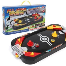 테이블축구 보드게임 풋볼 Kids Table Hockey Game 2 In 1 Soccer & Ice Mini Desktop Interactive Toy, 01 set