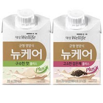 [대상웰라이프] 뉴케어 구수한맛 검은깨맛 아셉틱 200ml x 30팩, 구수한 맛 30개입 + 고소한 검은깨 30개입, 30개