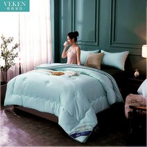 콩섬유 이불솜 비코 보온 두꺼운 겨울 이인용 기숙사 이부자리 사계절 입체 고급품 에어컨 2704724366, 입체콩피-라이트그린180x220cm6근봄가을이불