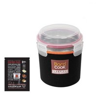바로쿡 BC_010 다목적 발열 원형용기 900ml 세트, 1개