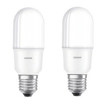 오스람 LED 스틱전구 9W, 주광색, 2개