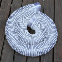 투명 배관 PVC 자바라 호스 연장 내경 50mm 1M, 내경 90mm 미터