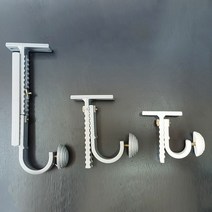 윈홈스 높이조절 커튼봉 브라켓 세트(최소8cm~최대30cm 조절가능), 골드(3개입), 3개