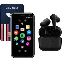 [해외] 언락폰 자급제폰 Palm Bundle Phone PVG100 (Unlocked Phone) 32GB Memory and 12MP Camera Buds, one option, one option
