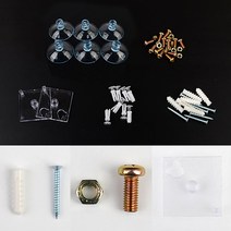 타공판악세사리 부속품 5종 타공게시판 타공판보드 펀칭판, 연결용 볼트