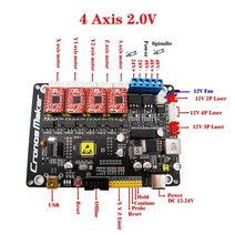CNC 3018 GRBL 1.1 3 축 스테퍼 모터 라우터 USB 보드 용 이중 Y 드라이버 컨트롤러 레이저, 02 4 Axis