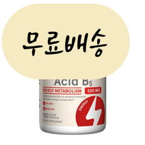 자로우 포뮬러스 비건 판토텐산 B5 500mg 100정, 1개, 100개