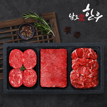 [KT알파쇼핑][남도애한우] 한우 1등급 실속 정육세트 (불고기+국거리+사태)/팩당400g
