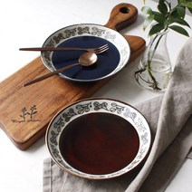 헨느 앵두 14.3cm 접시 - 2color, 다크블루