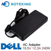 DELL 노트북 에일리언웨어 M15 R3 19.5V 12.3A 240W (7.4X5.0mm) 전원 어댑터 충전기, DELL 240W + PC 케이블