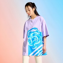 MLB 팝아트그래픽 메가 오버핏 반팔 티셔츠 SF L.Lavender 262567