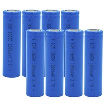 18650 충전식 리튬이온 배터리 ICR18650 3.7V 1200mA 1세트(8PCS), 8개