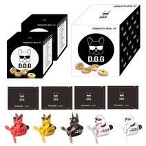 도그독 에어휠 차량용 방향제 전용 리필킷 2팩세트, (2팩리필세트) 에어휠, 피톤치드 x 2팩, 2개