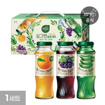 자연은 싱그런 음료세트 180mL 병 12개 1세트 (오렌지 포도 알로에)