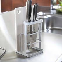 미니 칼 꽂이 거치대 도마 보관함 정리함 걸이 보관, 화이트