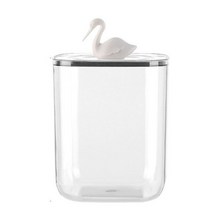 목화 면봉 주얼리 홀더 지우기 메이크업 스폰지 스토리지 Q 팁 캐니스터 항아리 면화 공 상자 욕실 허영 침실, Swan