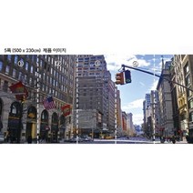 Bj그림벽지 고급 실크벽지 AT942395 모던 도시 해외 유럽풍 뮤럴벽지 고품질의 친환경 벽화벽지 원하는 이미지 (내사진) 제작 가능, 고급 실크벽지 : 5폭 (500cm x 230cm)