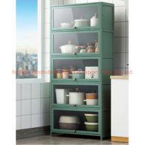 주방용 베란다용 원목 나무 선반 팬트리장 홈카페 수납장 그릇장식장, 80CM, 2단: 73CM