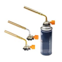 부탄 버너 용접 토치 불꽃 총 Brazing Flamethrower 야외 캠핑 바베큐 휴대용 납땜 열 장비, 02 Gold