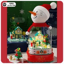 크리스마스레고 호환블록 크리스마스소품 크리스마스장식 인테리어 중국레고 스노우맨 오르골[크리스마스눈사람오르골220PCS]
